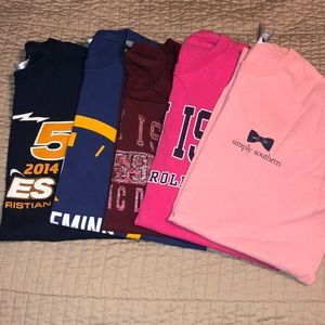5 tshirt bundle!! Size Small. Simply Southern.